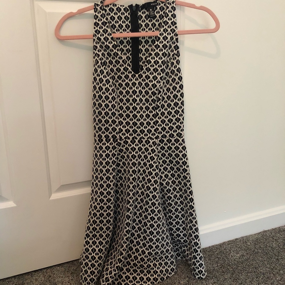Aqua Fit-and-Flare Dress